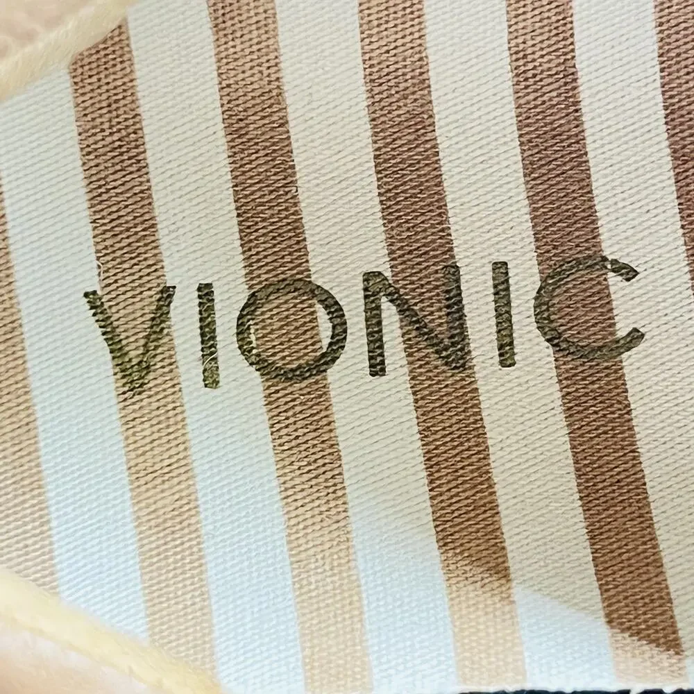 Vionic Shoes Womens 9 Brown Leather Leah Lace Up Walking Sneakers Comfort Casual